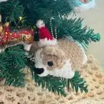 Amigurumi Corgi Ornament by TheKnottyPon