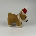 Needle Felted Corgi Santa